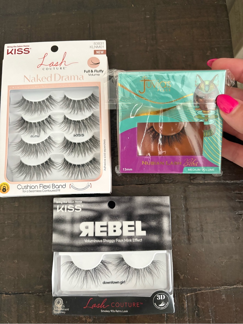 Kiss Rebel and Juvias lash bundle